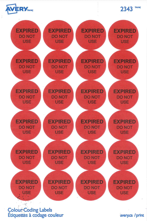 expired labels